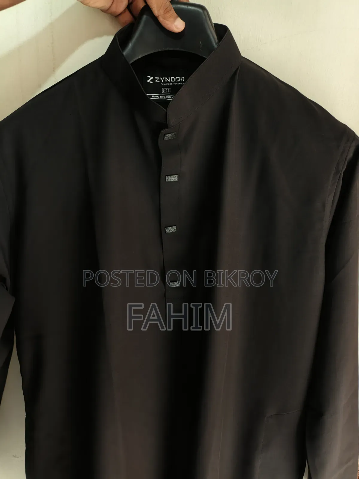 Zynoor Premium Black Panjabi & Pajama Set