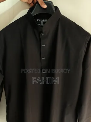 Zynoor Premium Black Panjabi & Pajama Set