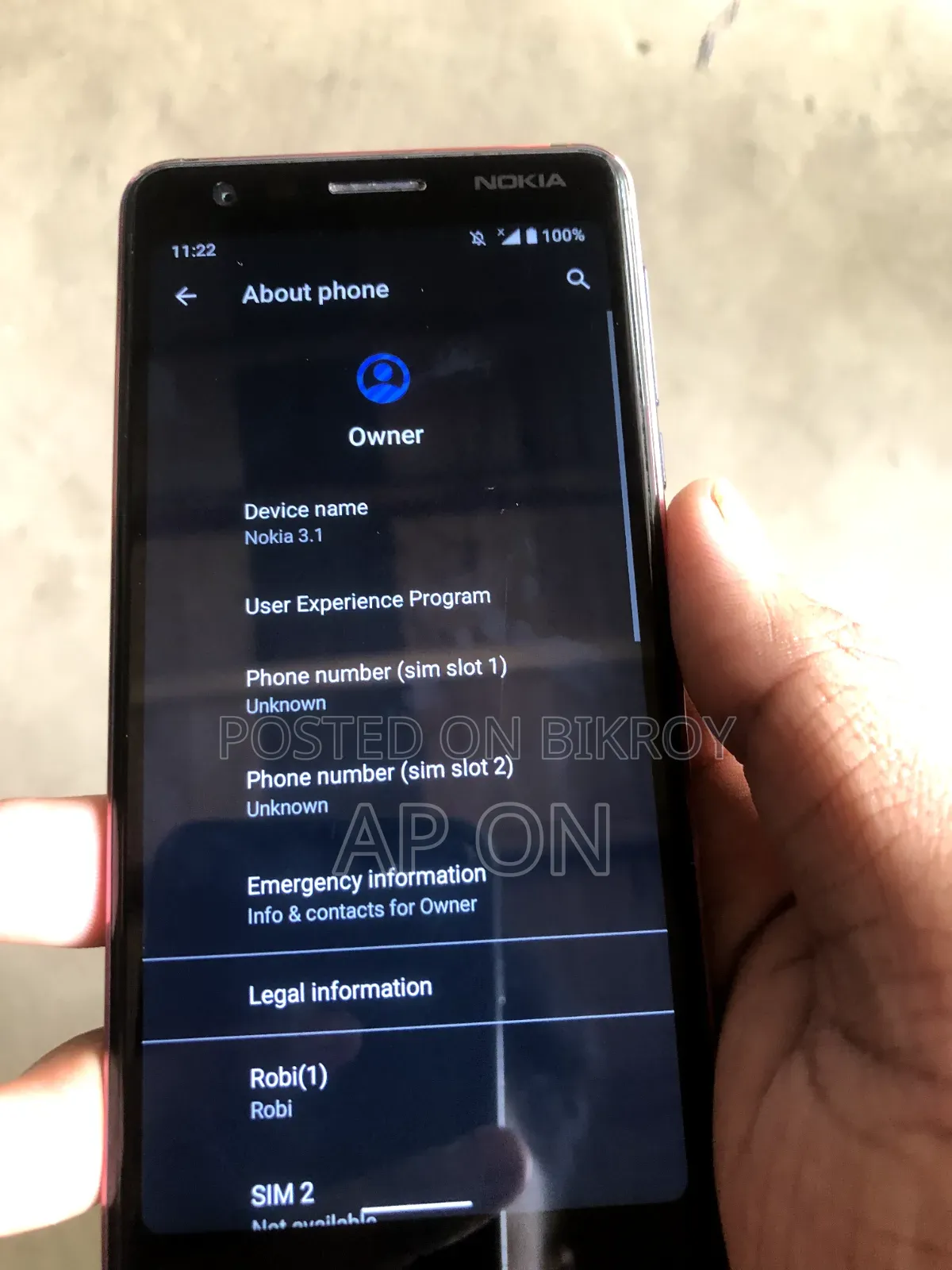 Nokia 3.1 32 GB Blue