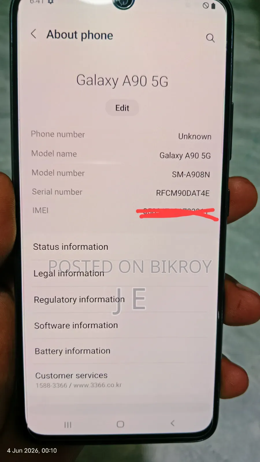 Samsung Galaxy A90 5G 128 GB Black