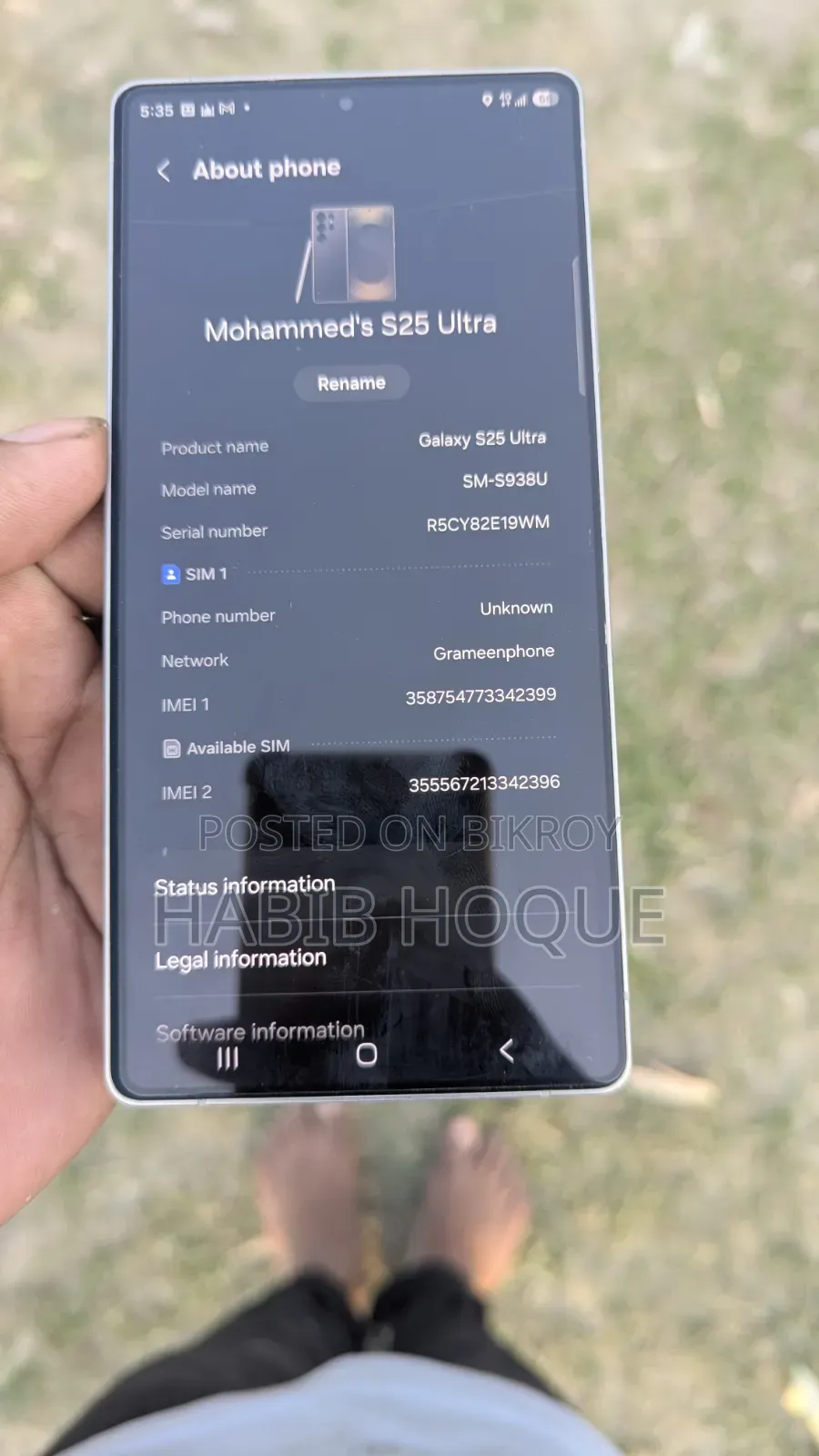 New Samsung Galaxy S25 Ultra 256 GB Black