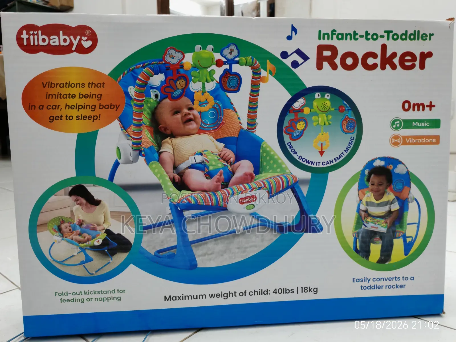 Baby Rocker With Music Vibrator