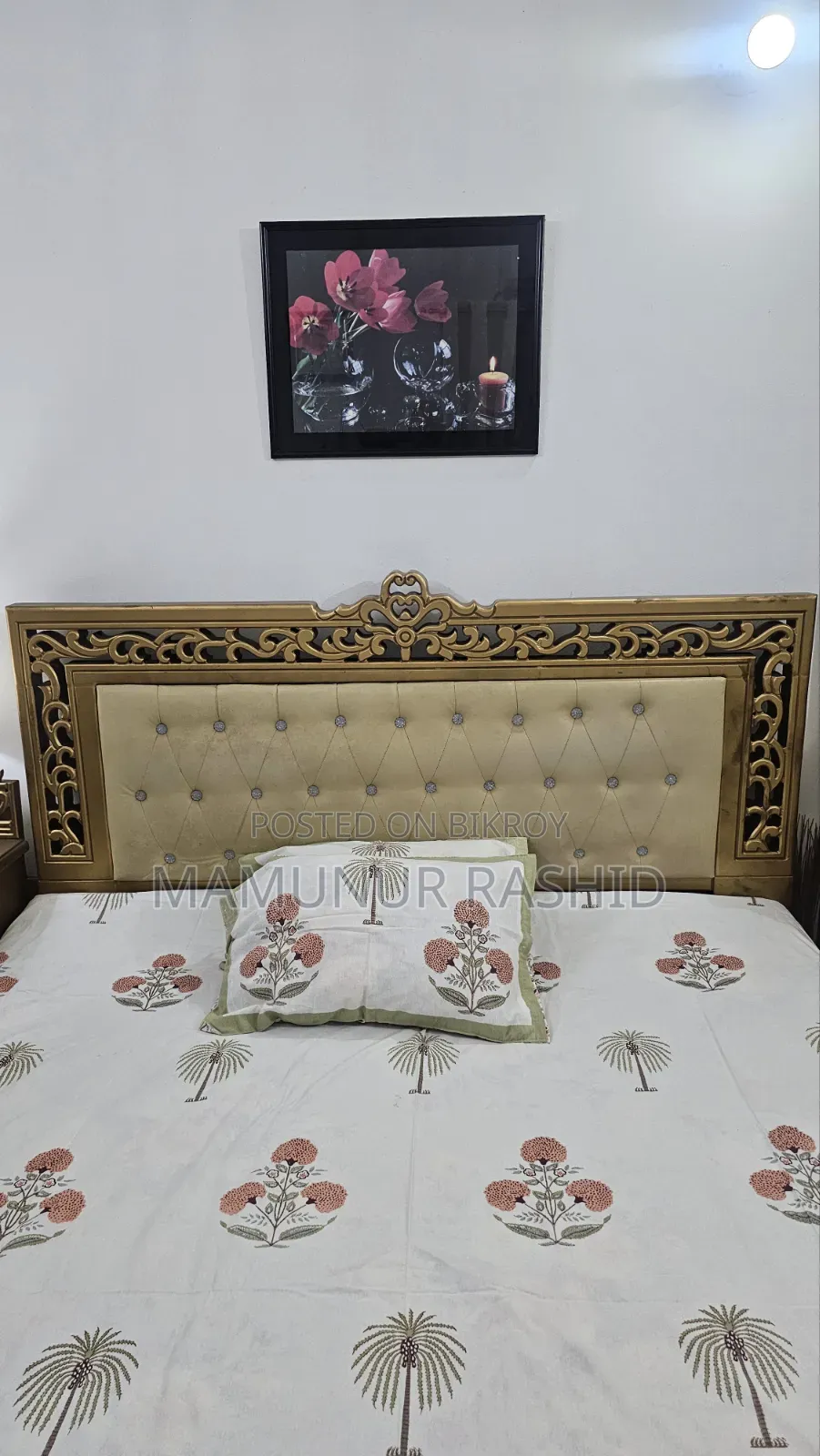 বক্স খাট ড্রেসিং টেবিল