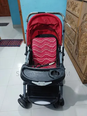 Baby Stroller Comfortable Rocking Prams-red