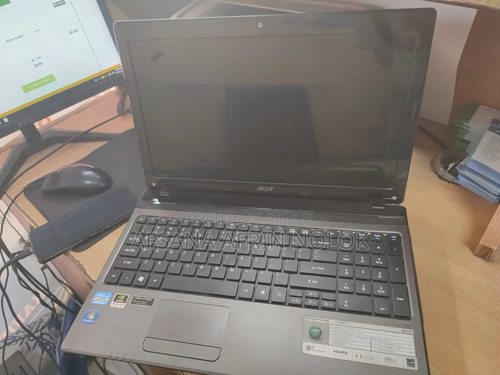 Laptop Acer Aspire 5750G 4GB Intel Core i5 HDD 512GB