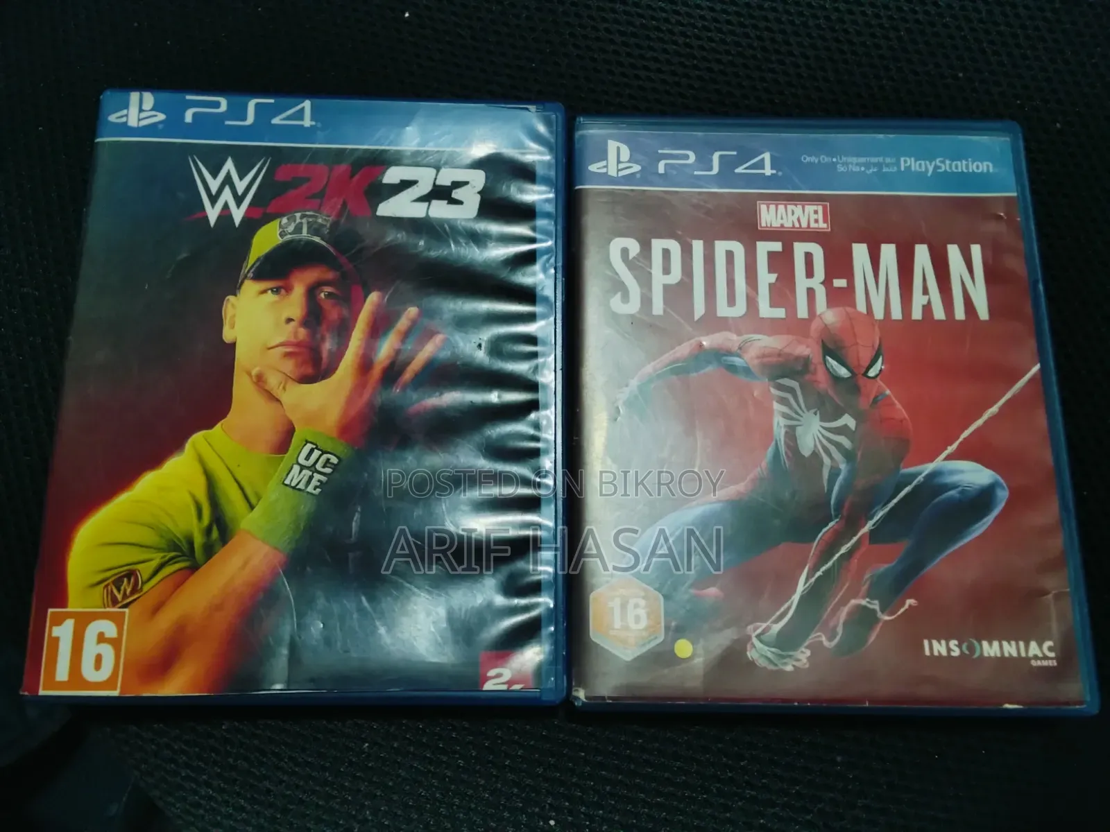 PS4 Games Spider-Man, WWE 2K23 and FIFA FC25 (Digital Version)