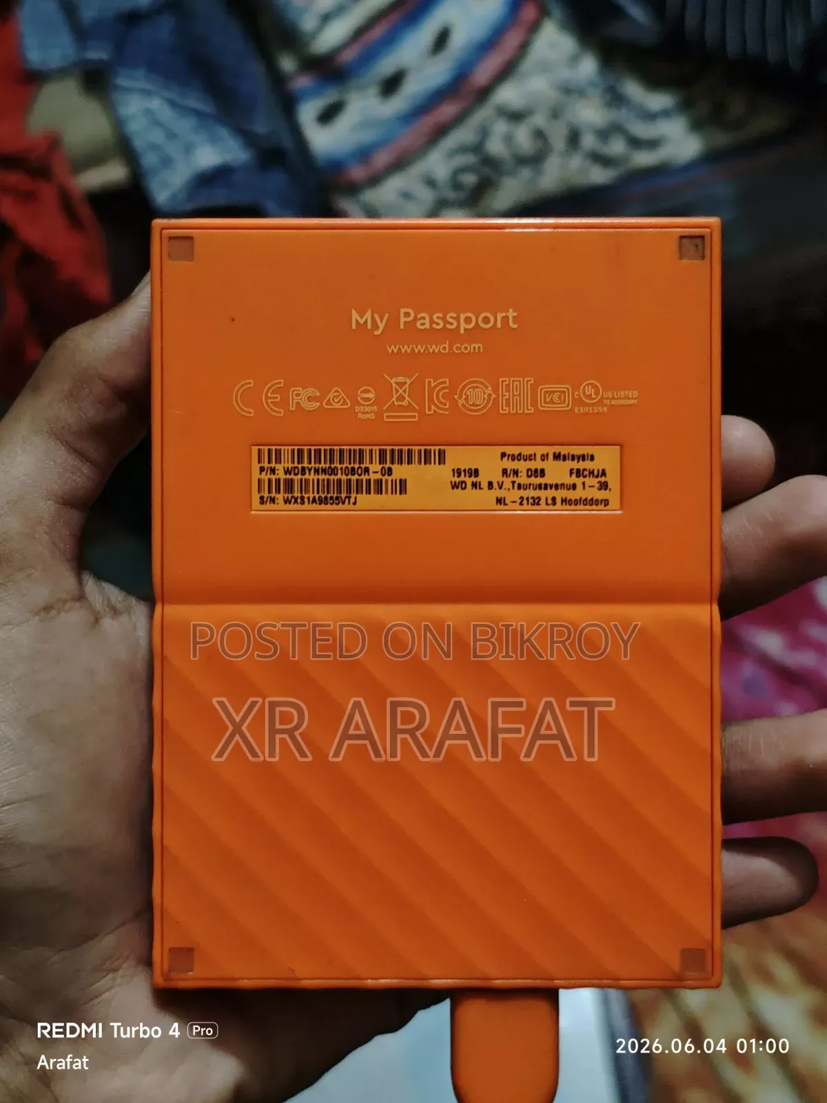 WD 1TB Portable HDD