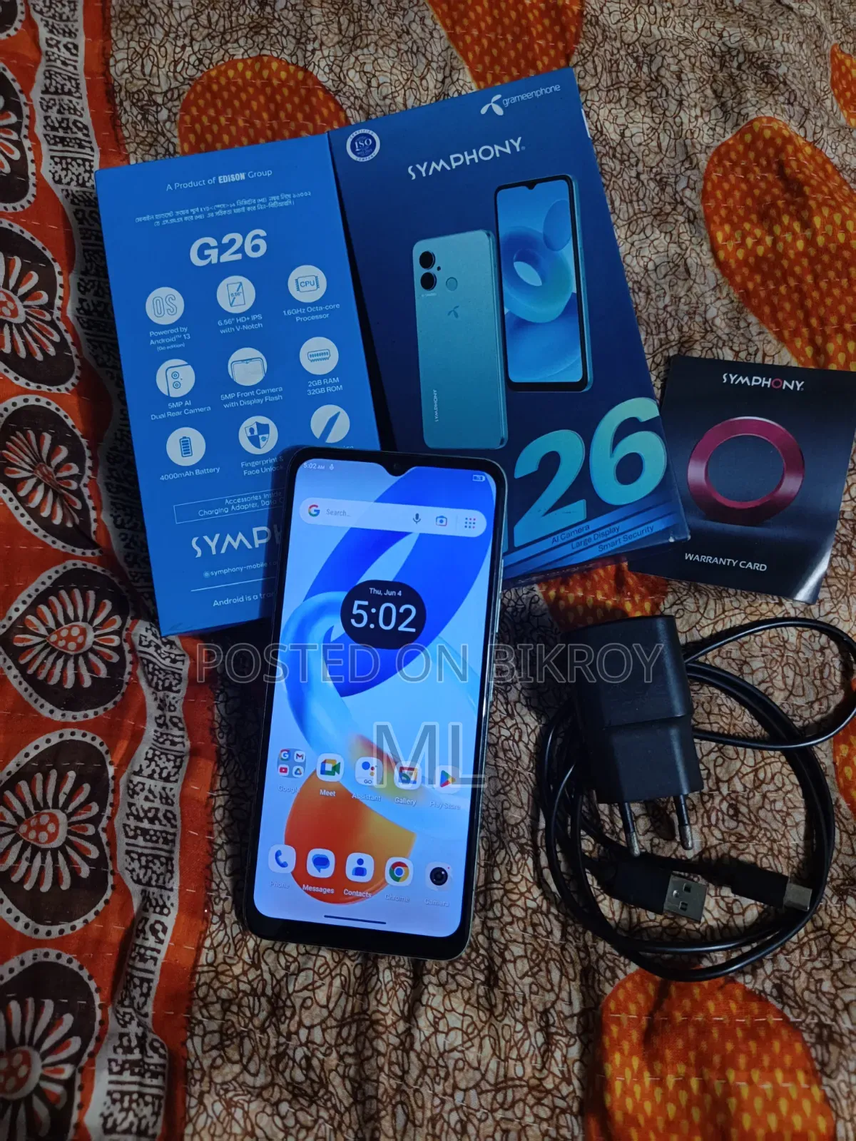 Symphony G26 32 GB Blue
