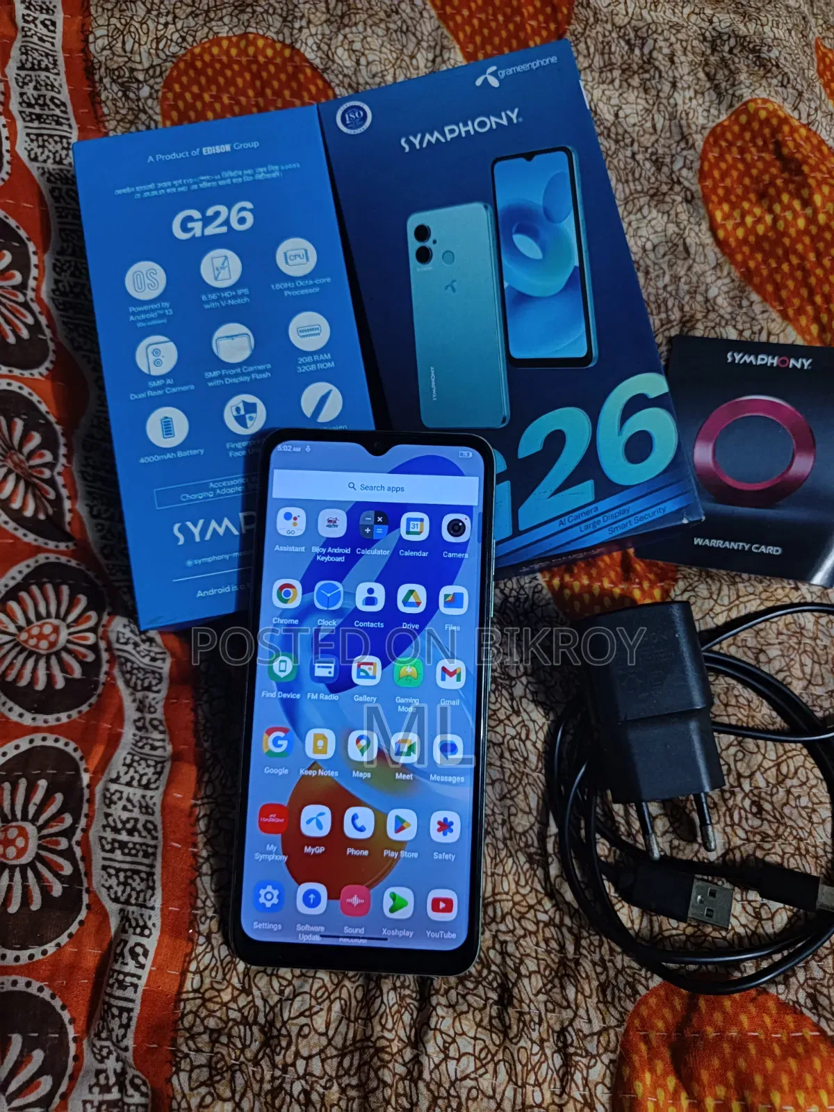 Symphony G26 32 GB Blue