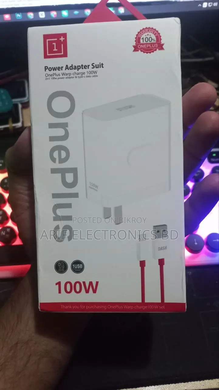 For Oneplus 100w Charger 2 Pin Us Flat Plug