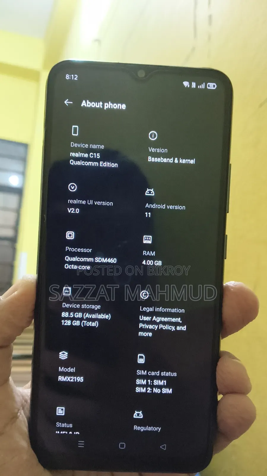 Realme C15 Qualcomm Edition 128 GB