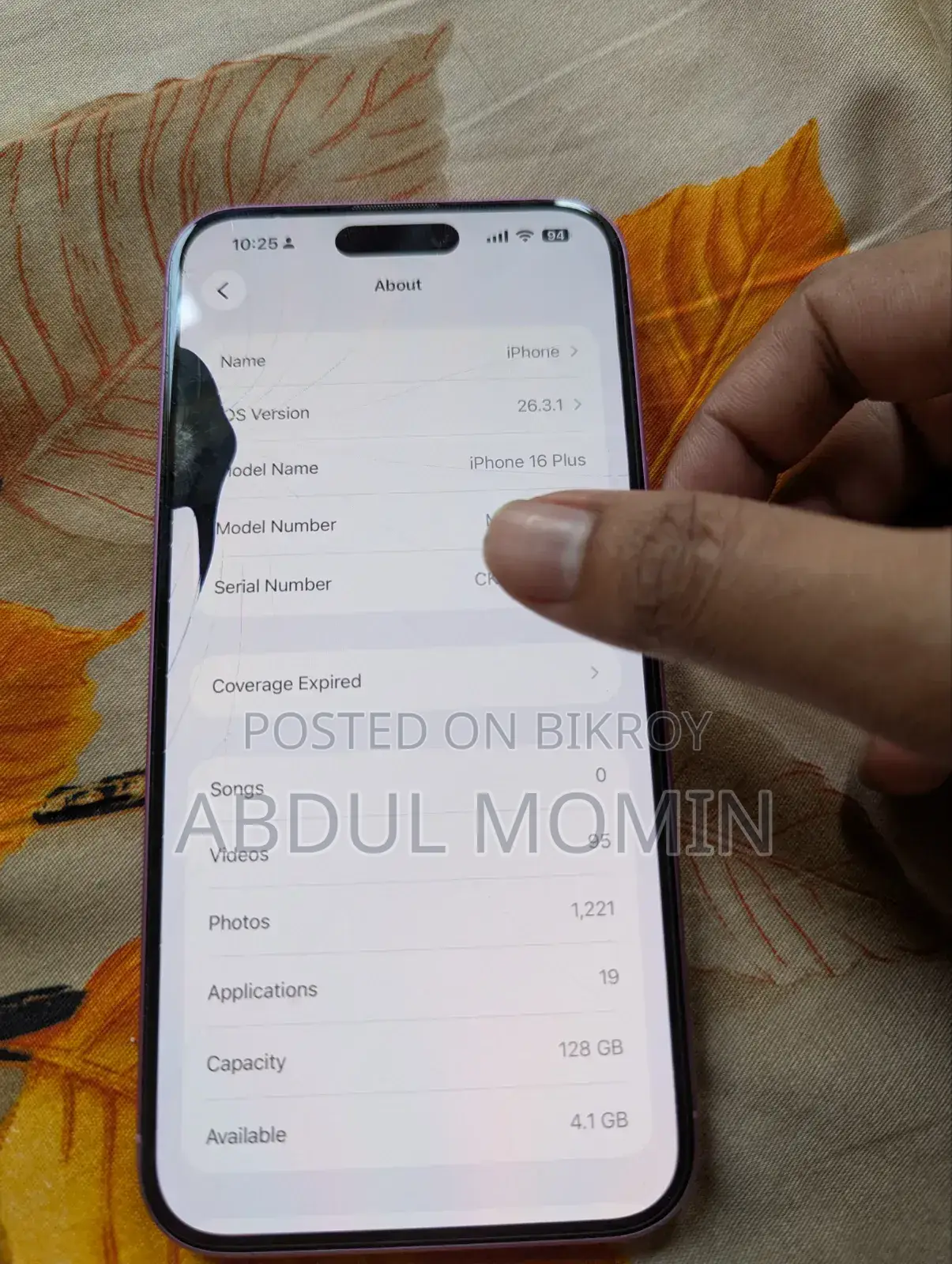 Apple iPhone 16 Plus 128 GB Pink