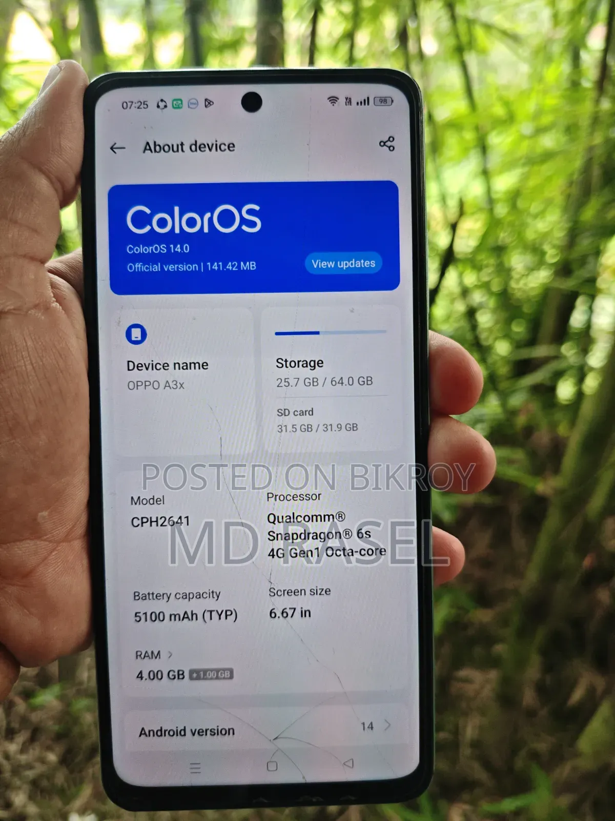 Oppo A3x 64 GB Blue