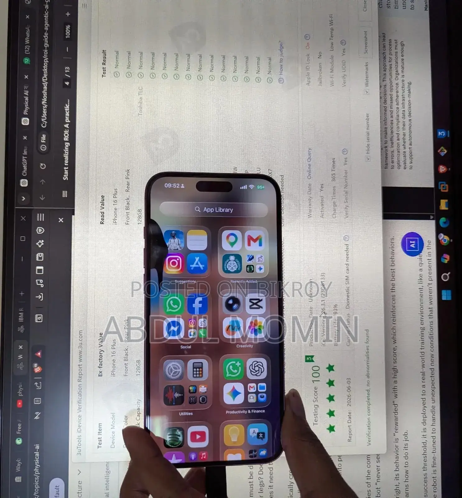 Apple iPhone 16 Plus 128 GB Pink