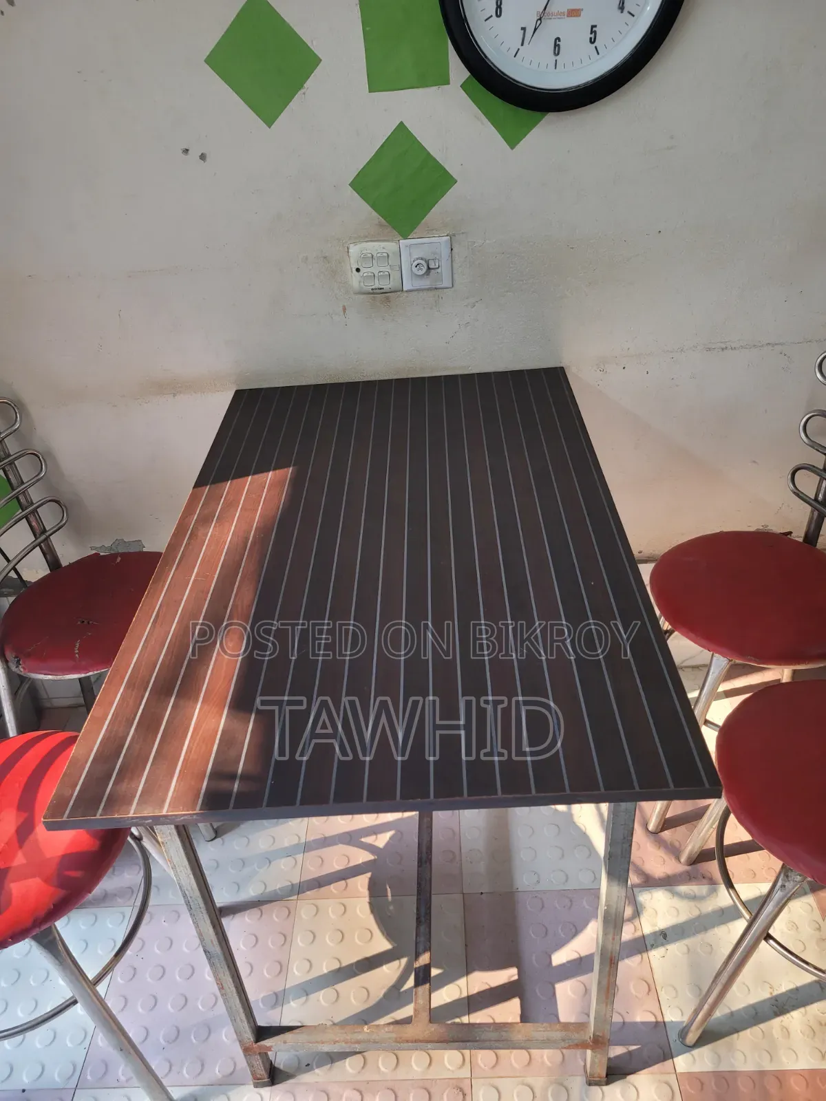 Chair, table for sale.