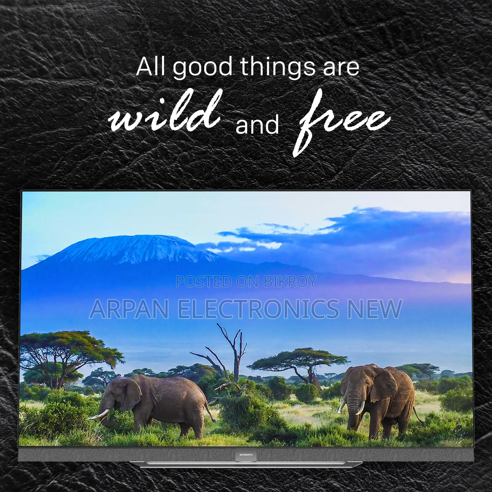 Double Glass Smart Tv 32" Inch Sony Plus 5 Years Guaranty