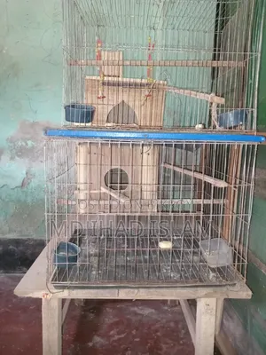 Bird cage and breeding set, one small and one large, two sets to be sold