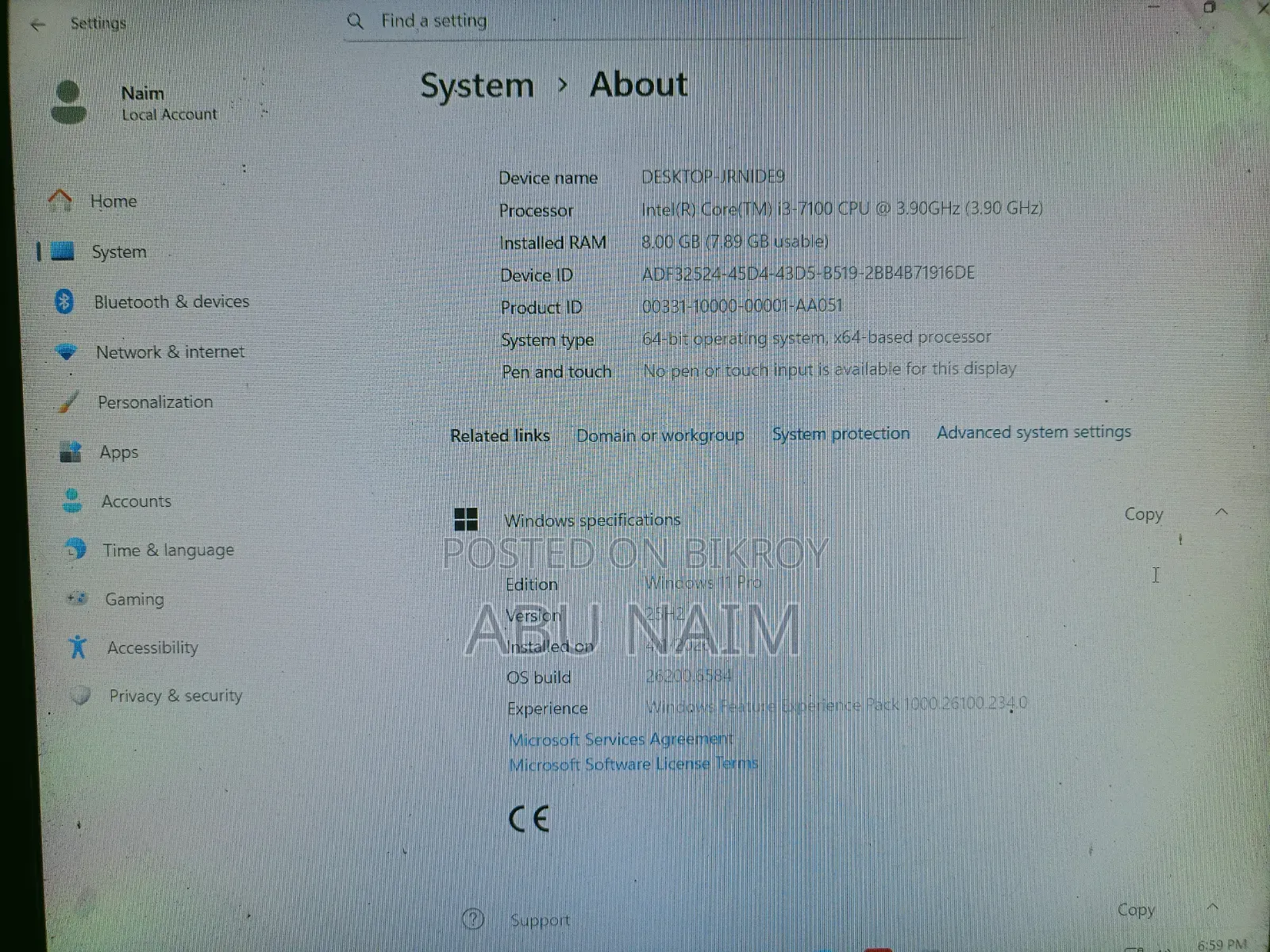 Gigabyte GA-H110MSTX-HD3-ZK 8GB Intel Core I3 SSD 128GB