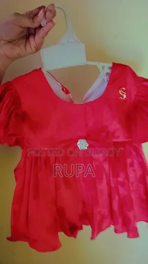 Premium Japanese Skin Red Baby Dress | Soft, Stylish & Comfortable
