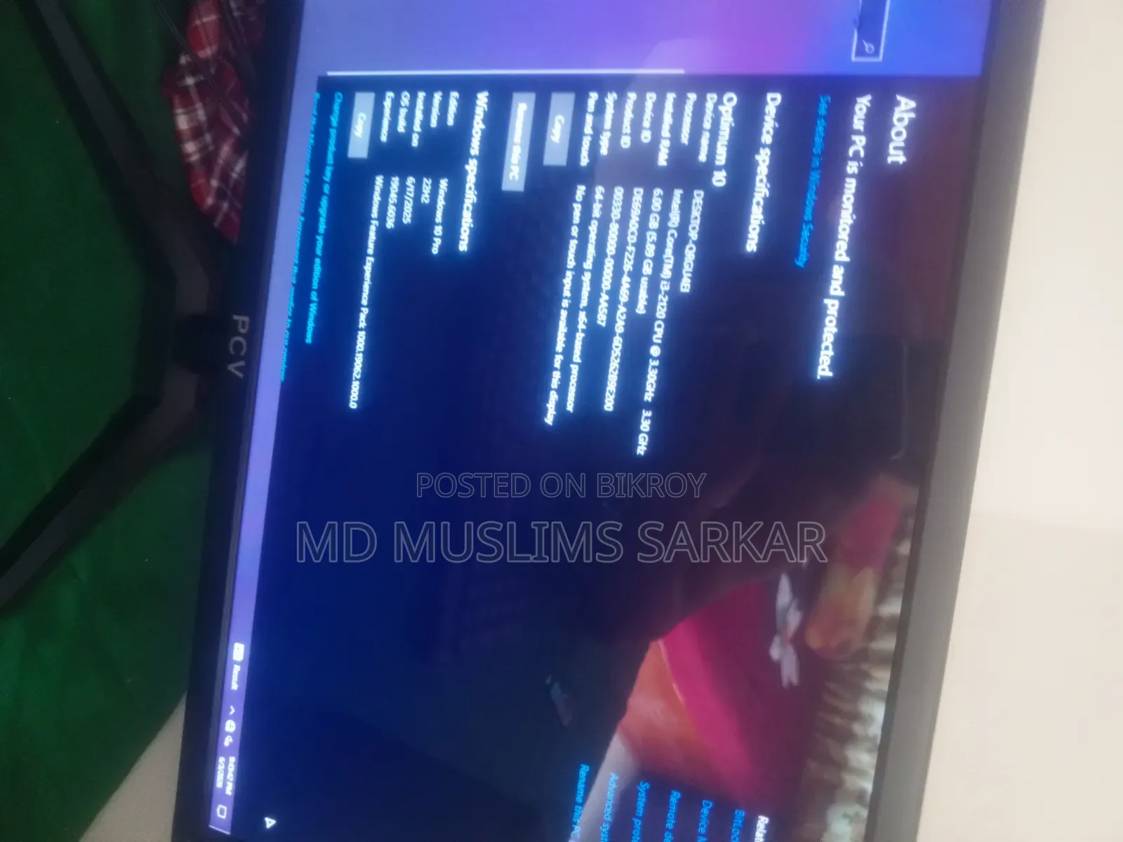 ডেস্কটপ কম্পিউটার ৬জিবি ইন্টেল কোর আই৩ এসএসডি ৫০০জিবি