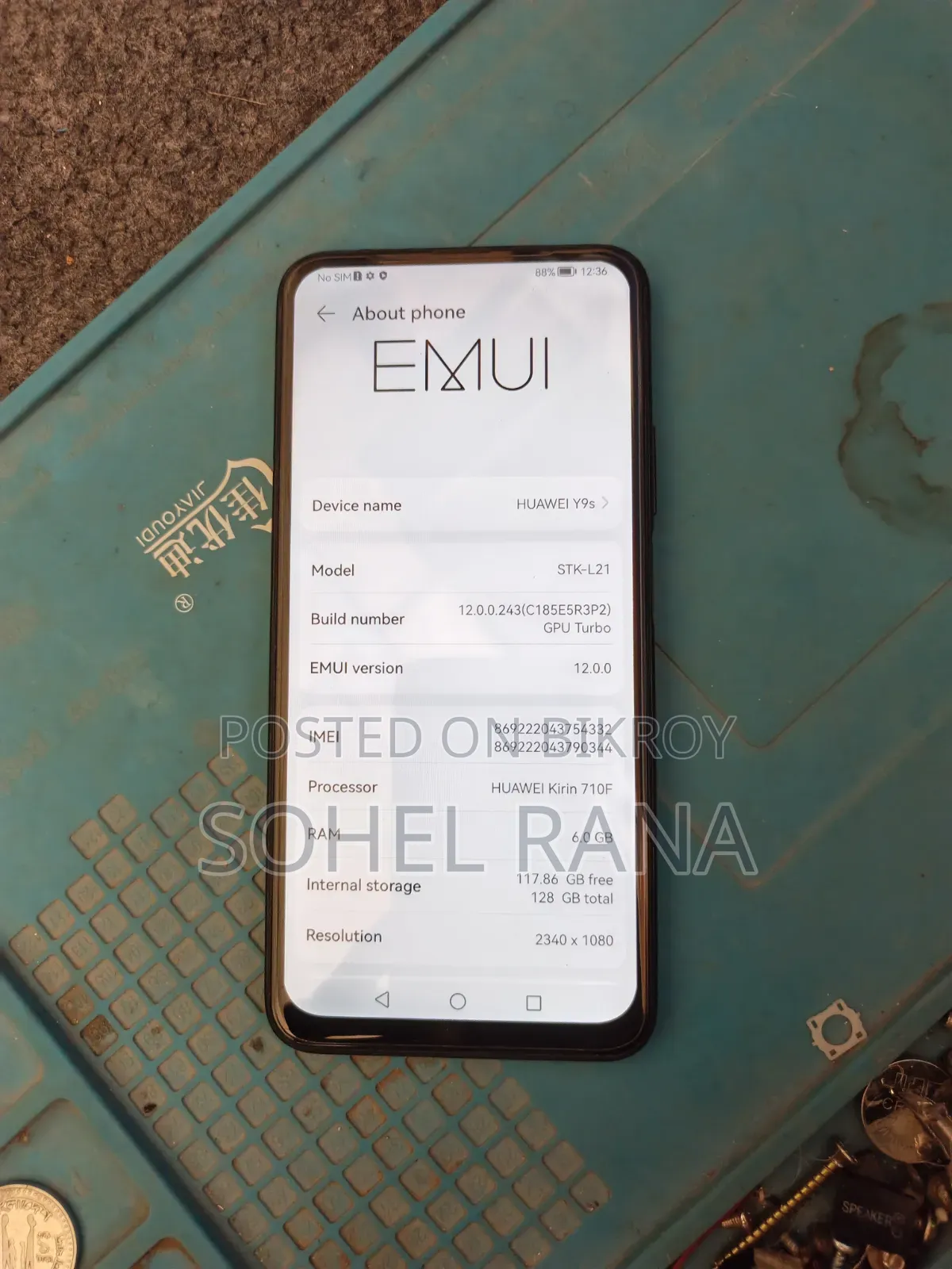 Huawei Y9s 128 GB Black