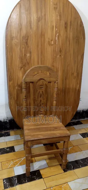 সেগুন কাঠের ৬ চেয়ার ডাইনিং