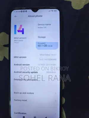Xiaomi Redmi 10C 128 GB Black