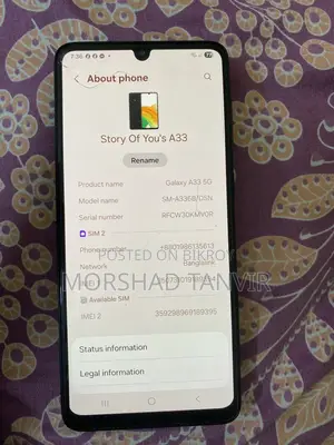 Samsung Galaxy A33 5G 128 GB Black