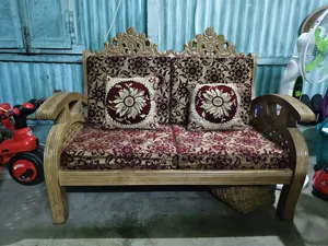 Teak Wood 2-2-1 Sofa, Used for 6 Months