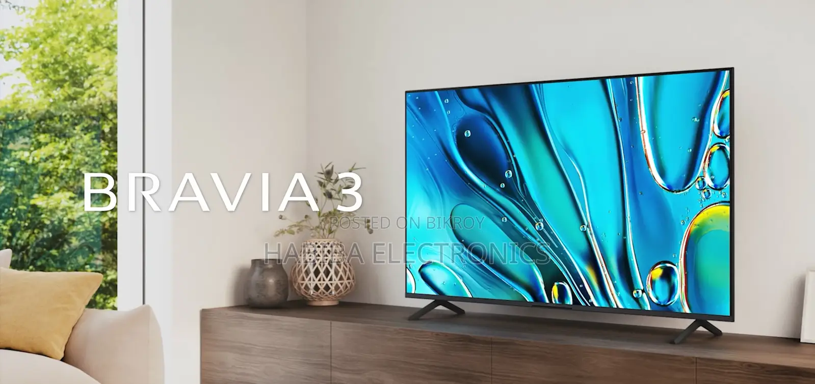 Sony Bravia 3 75" S30 Google Android HDR Led Tv With Voice Control
