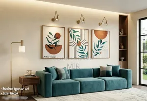Modern Boho Canvas Wall Art Painting Set (3 Pieces) - 18x24 Inch