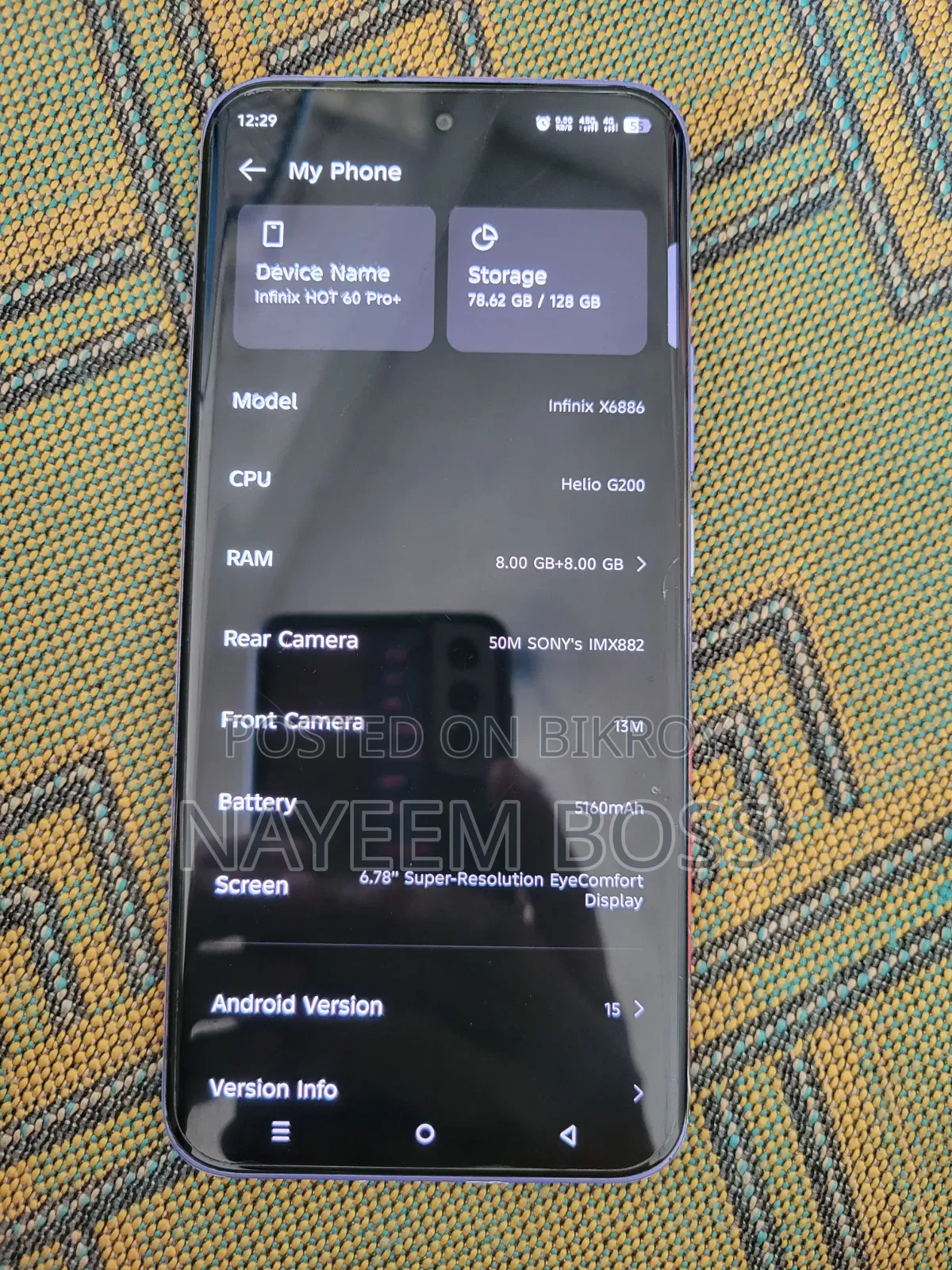 New Infinix Hot 60 Pro+ 128 GB Purple