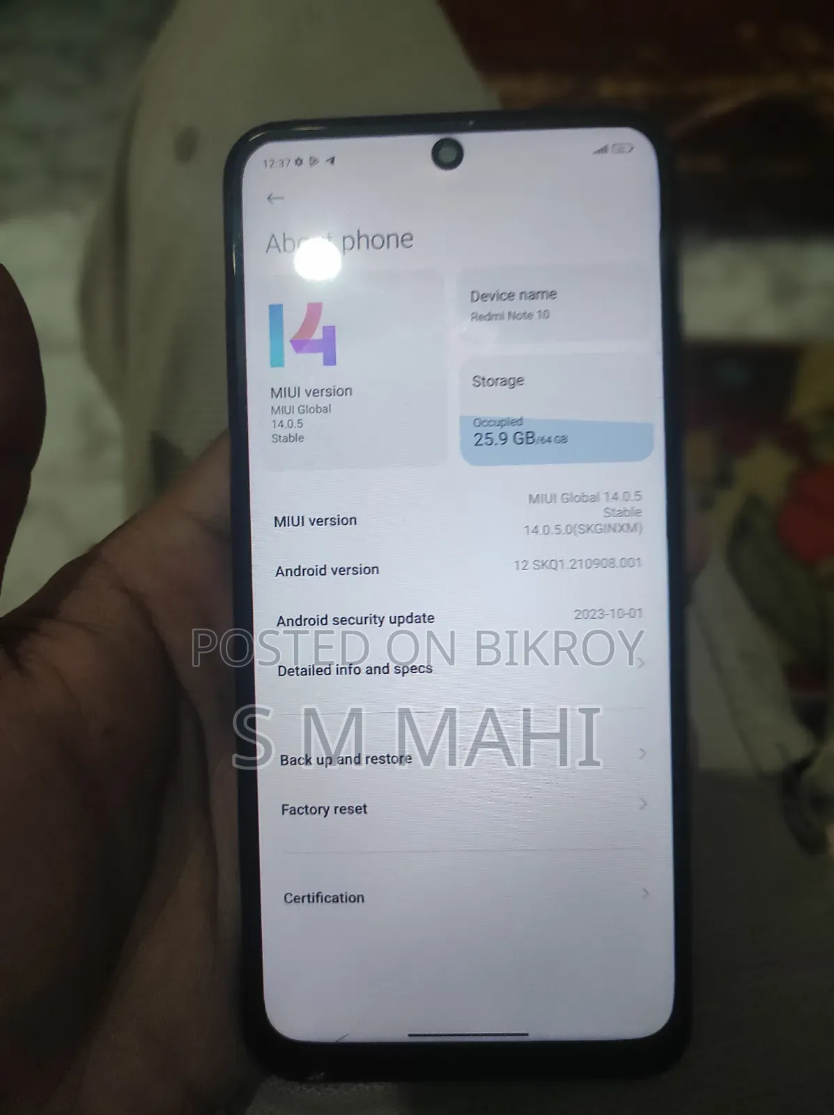 Xiaomi Redmi Note 10 64 GB Black