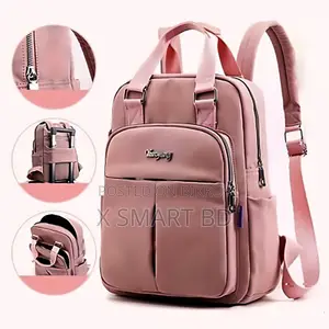 New Leisure Nylon Ladies China Backpack (Pink)