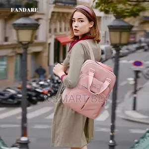 New Leisure Nylon Ladies China Backpack (Pink)