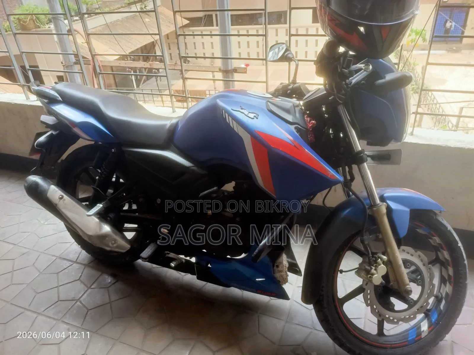TVS Apache RTR 160 2V 2017 Blue