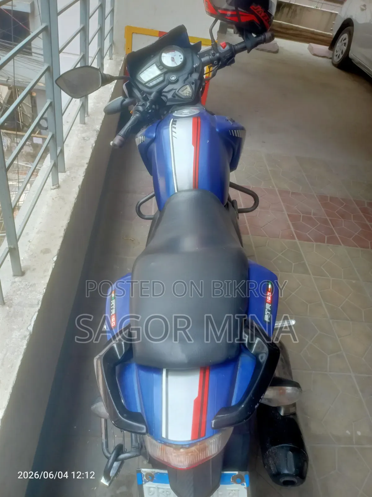 TVS Apache RTR 160 2V 2017 Blue