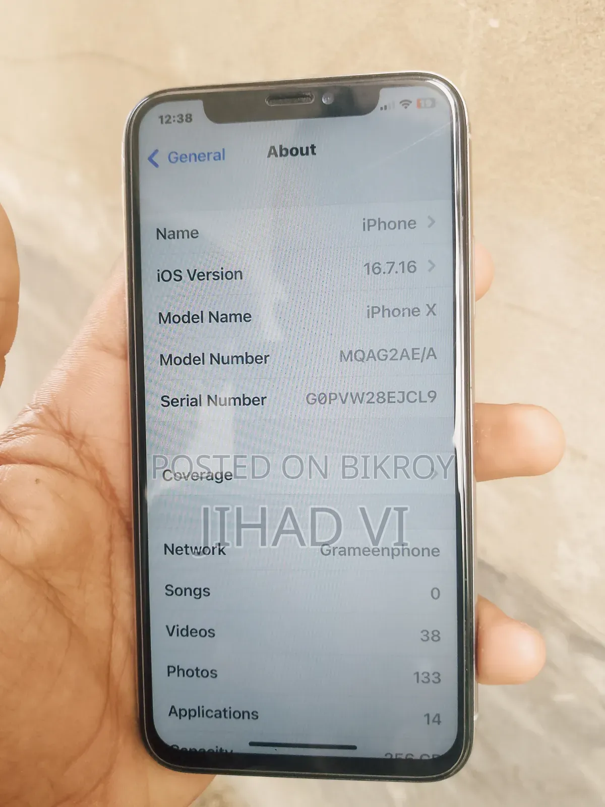 Apple iPhone X 256 GB White