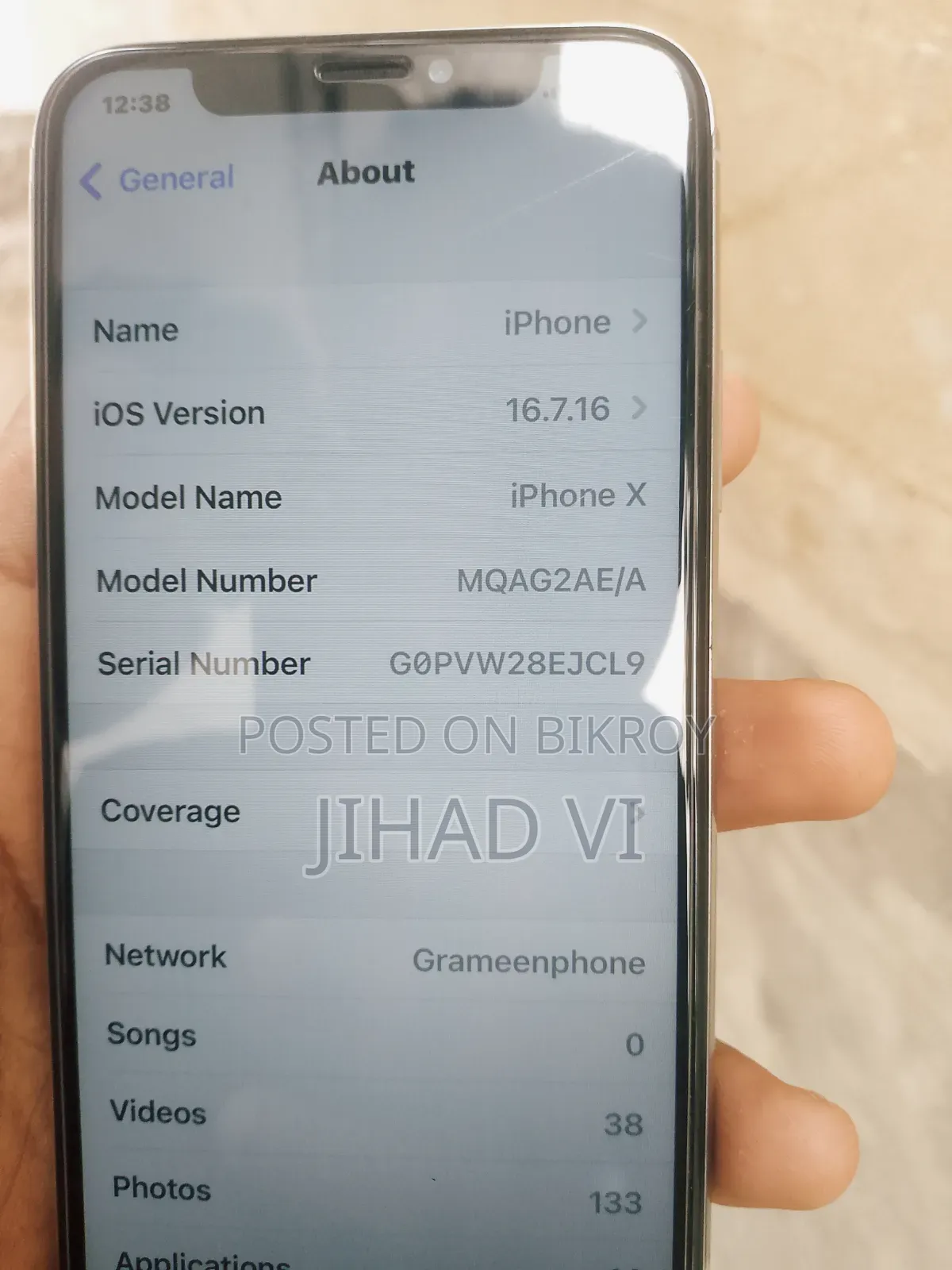 Apple iPhone X 256 GB White
