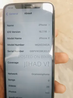 Apple iPhone X 256 GB White