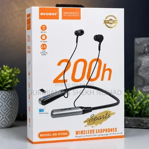 🔋 200h Battery Backup Wireless Earphone | Magnetic Neckband