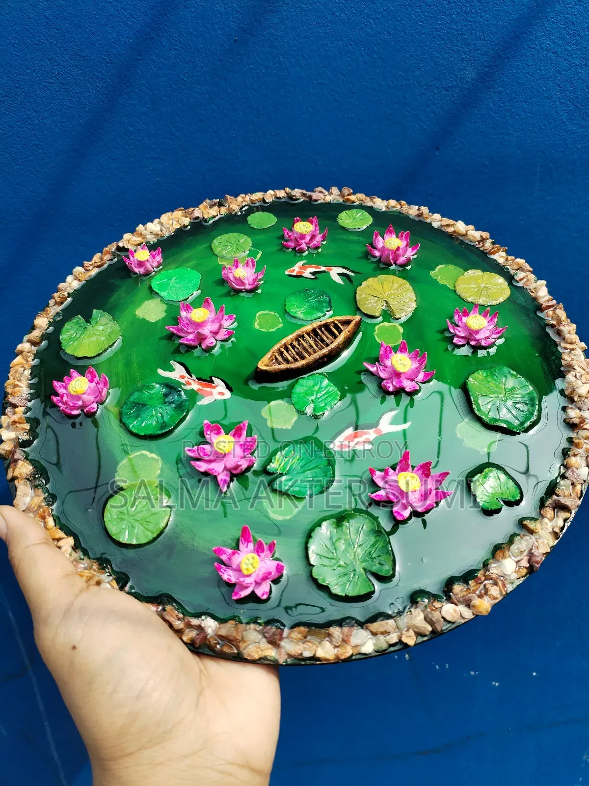 Resin Water Lily Pond Home Decor