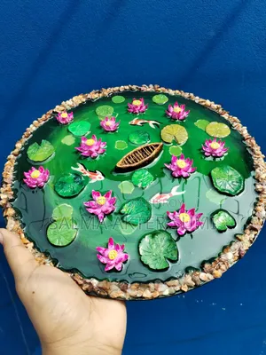 Resin Water Lily Pond Home Decor