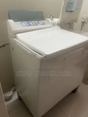 Semi-Auto Washing Machine. Wash 7kg, Spin 5kg.