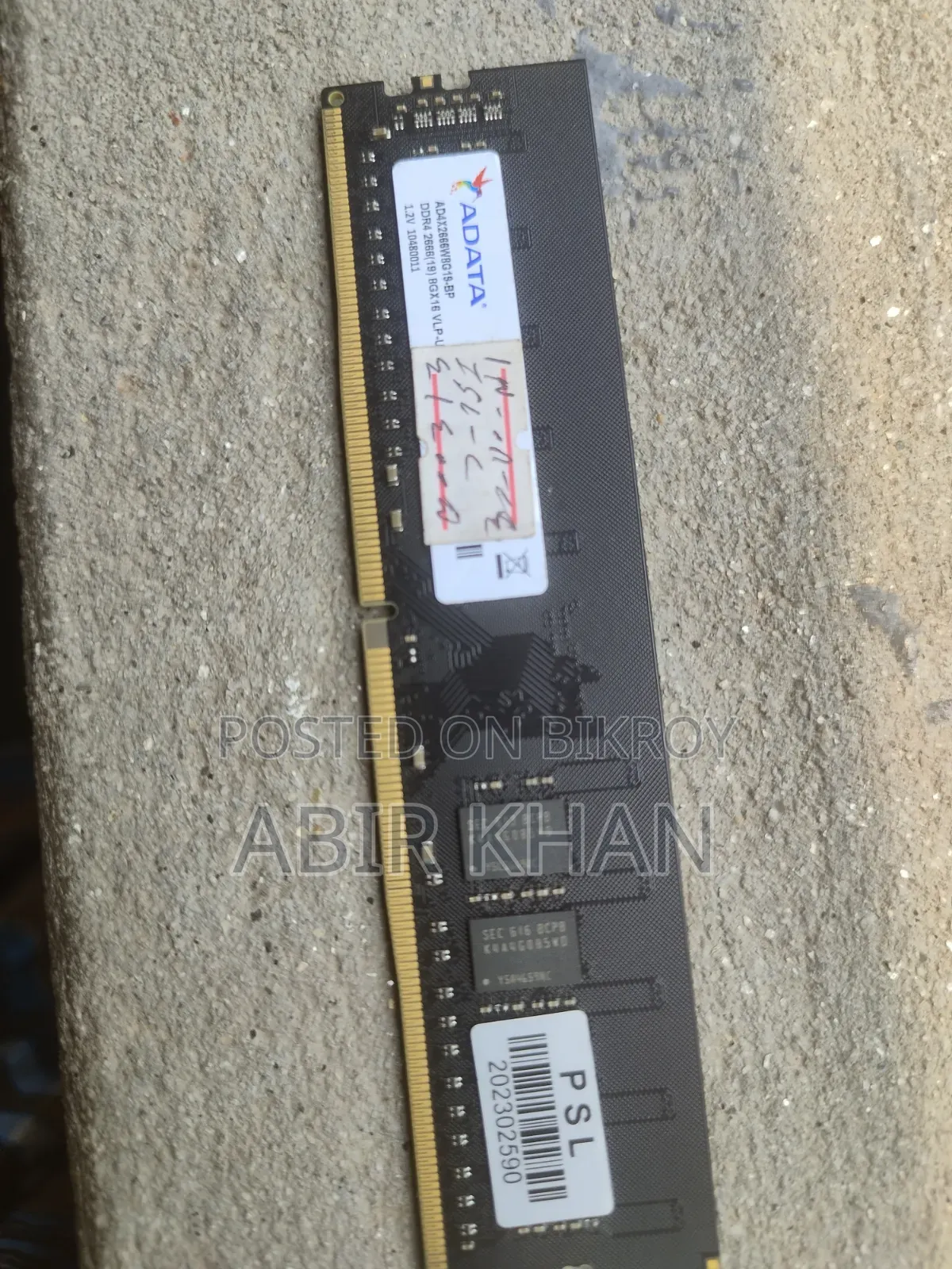 RAM DDR4-8GB, DDR3-4GB