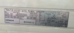 Semi-Auto Washing Machine. Wash 7kg, Spin 5kg.