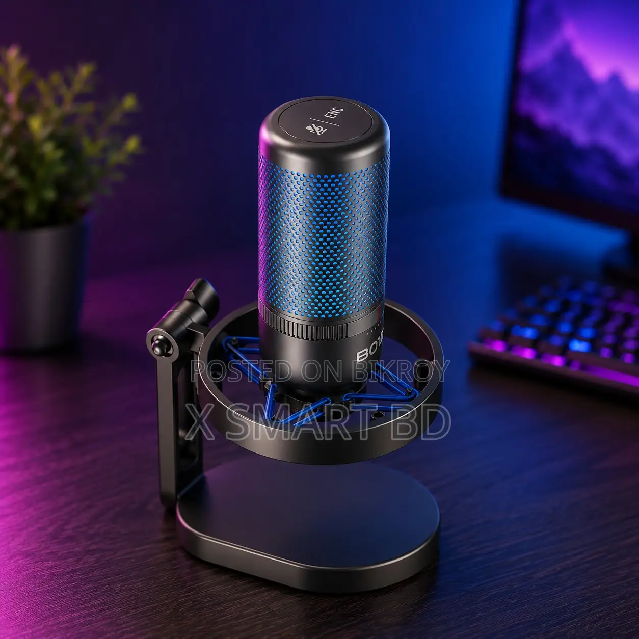 Boya Vibrant Lighting Condenser Usb Microphone With RGB