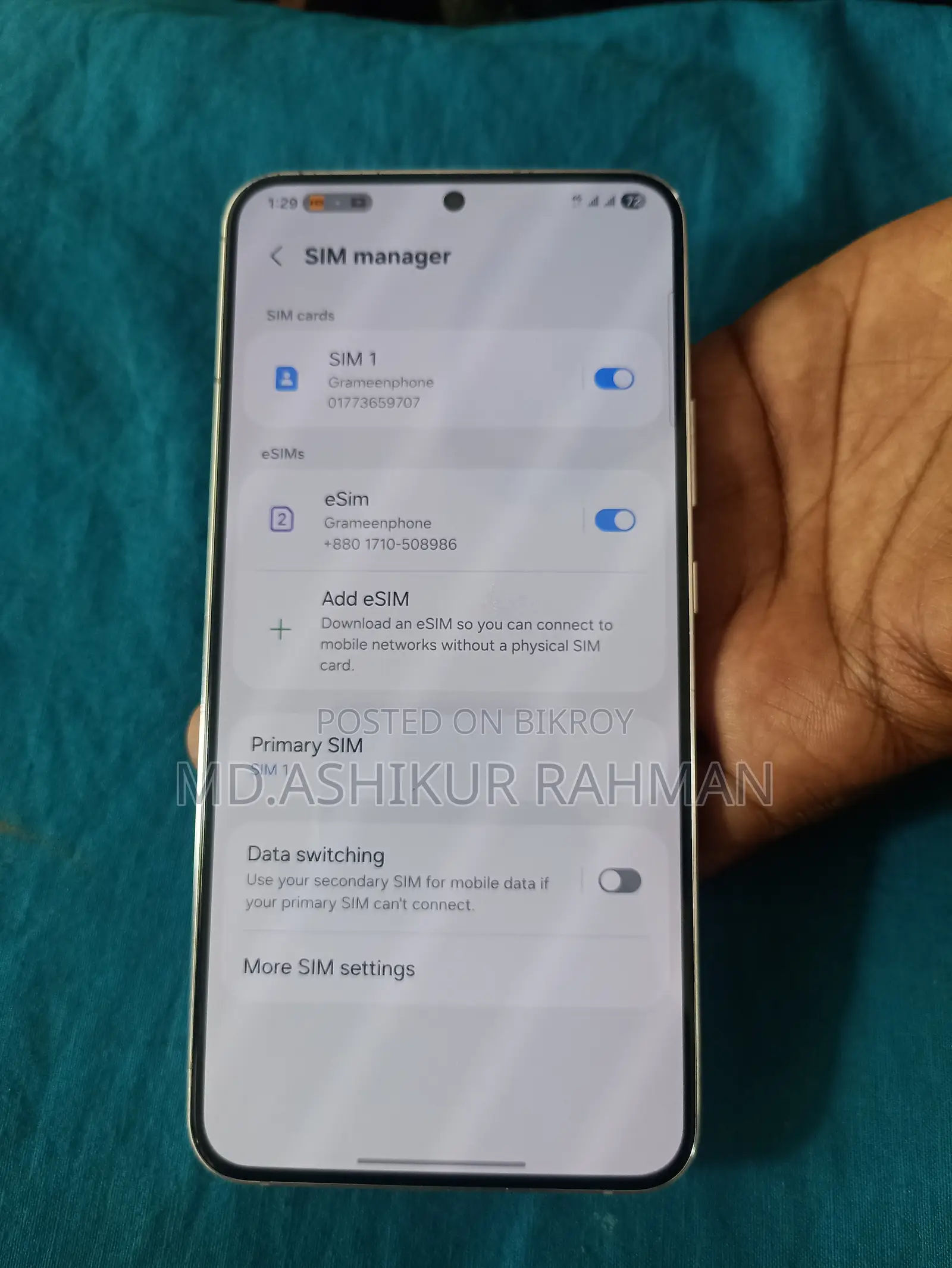 Samsung Galaxy S22+ 5G 128 GB White