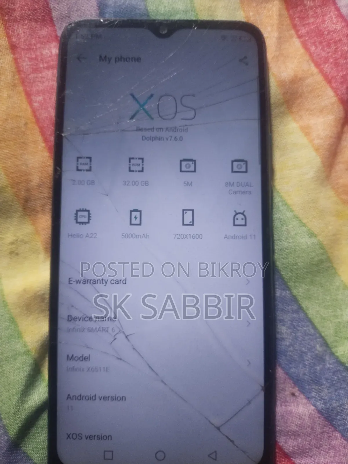 Infinix Smart 6 32 GB Blue