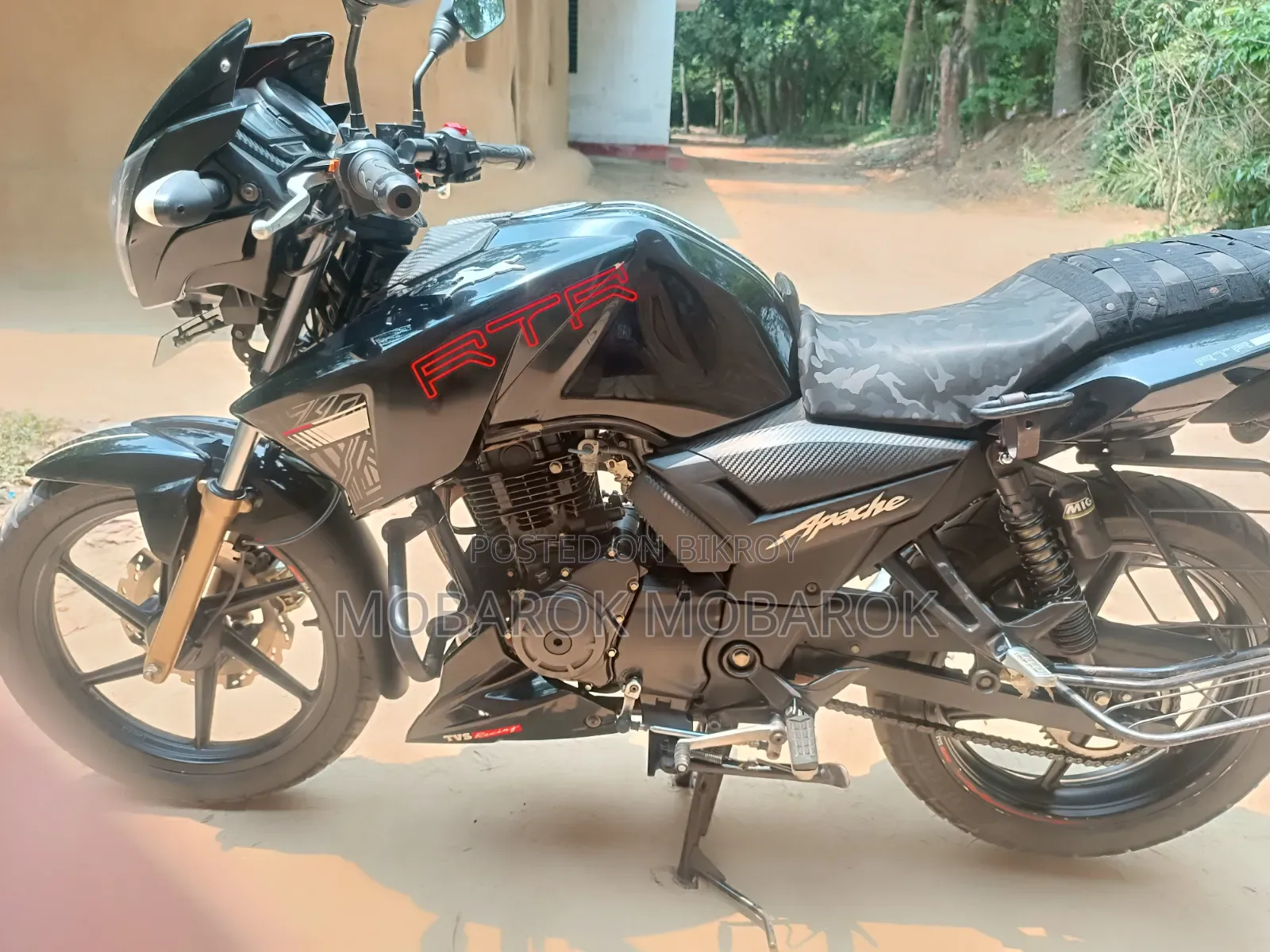 TVS Apache RTR 160 2V 2022 Black